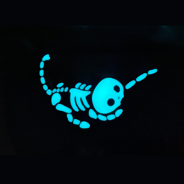 Glow in the Dark Skeleton Cat Magnet
