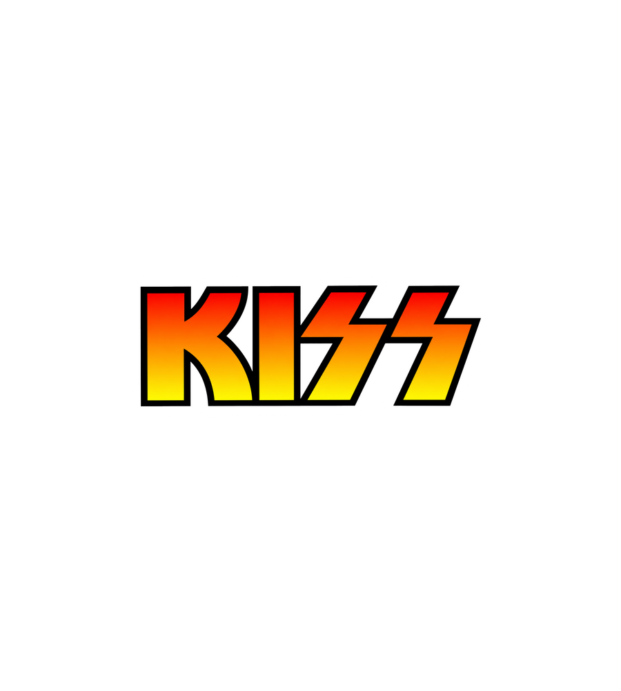 KISS Rock Band Logo Sticker