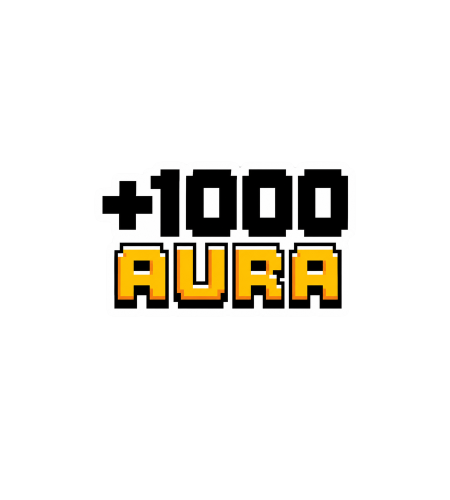 +1000 Aura Gaming Sticker