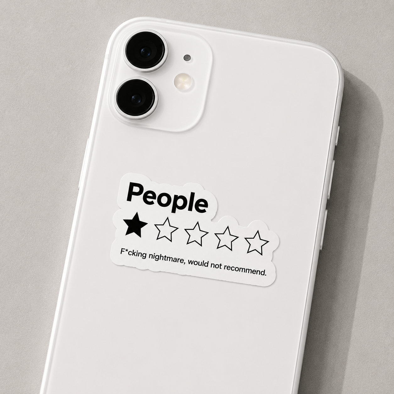 People: 1 Star Review Sticker