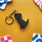 Pixel Dino Keychain