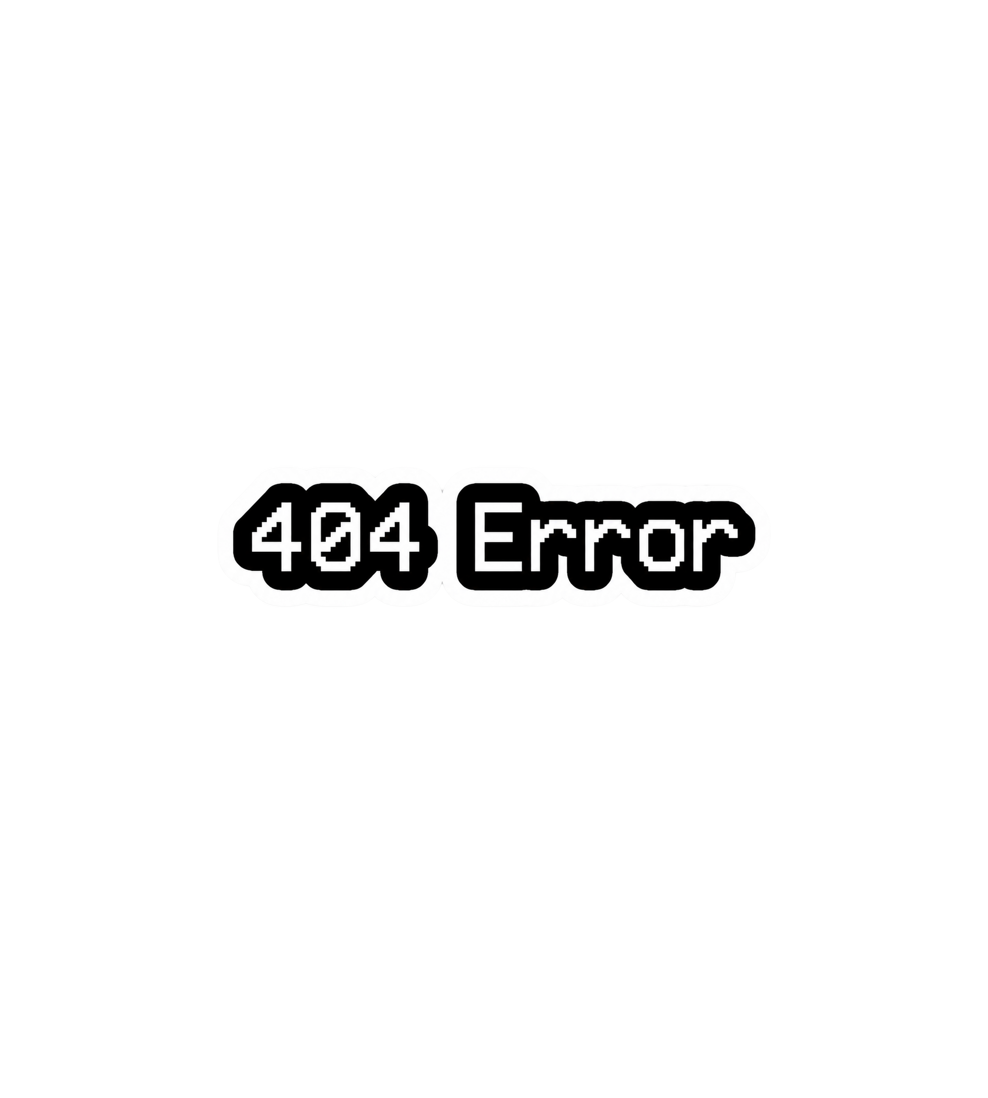 404 Error Sticker