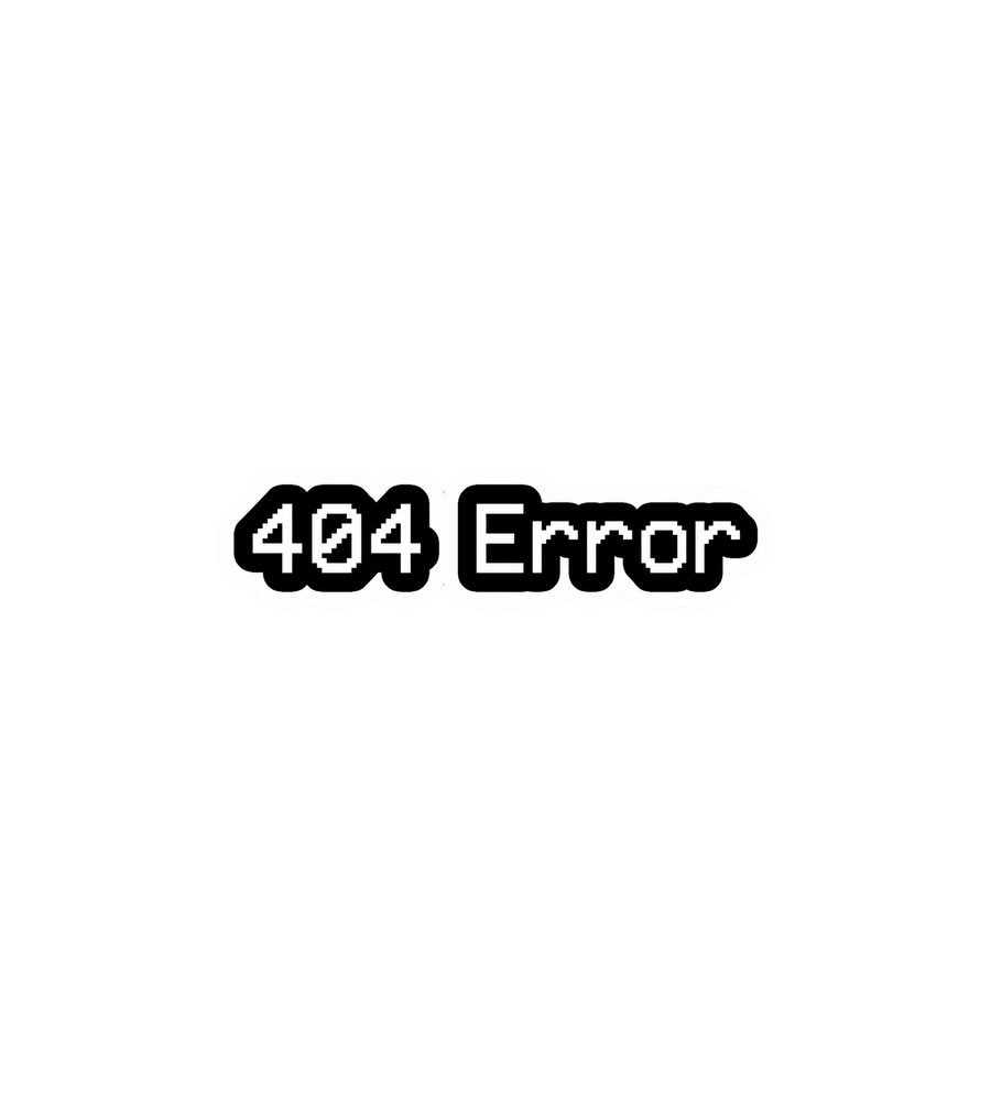 404 Error Sticker