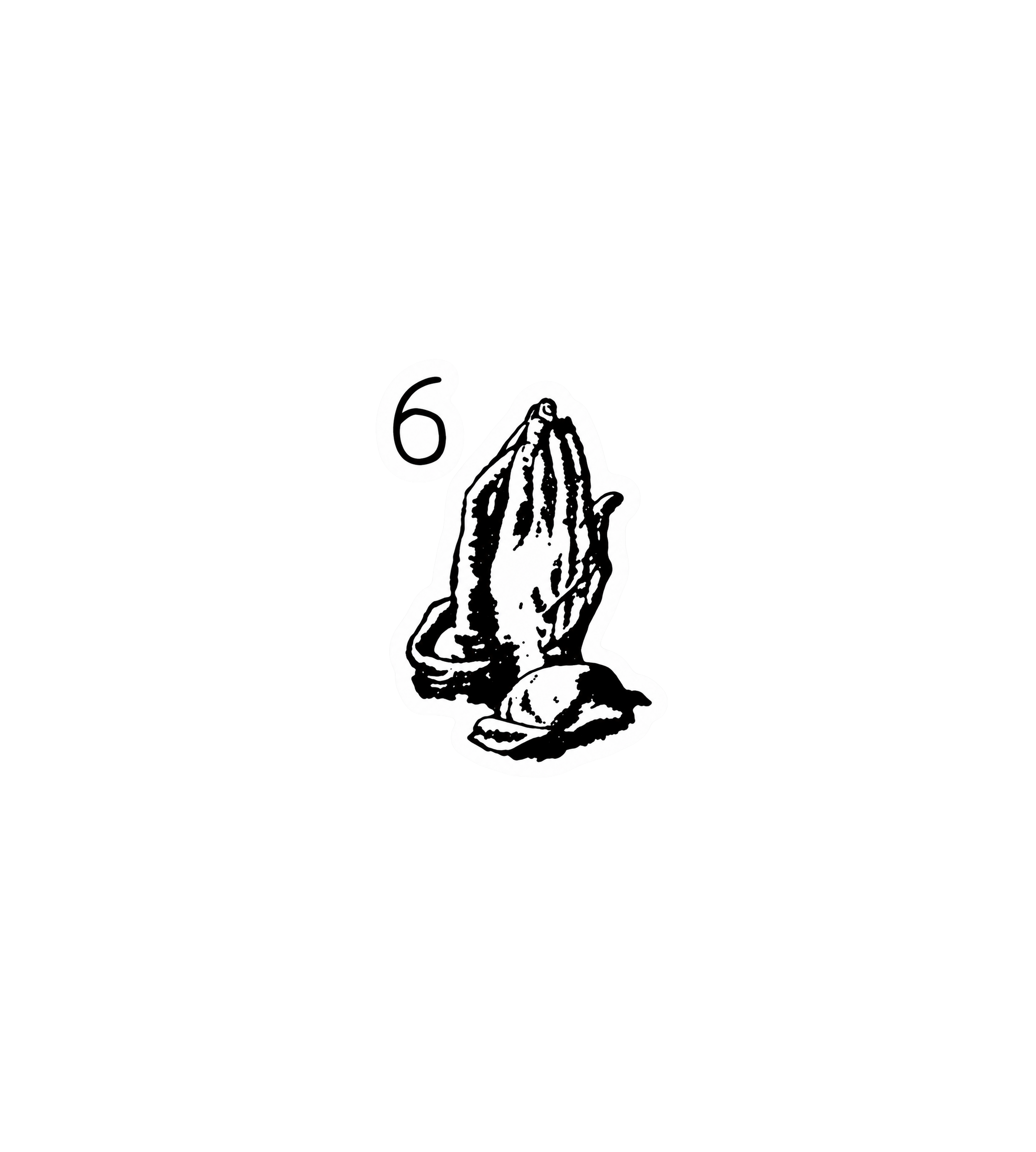 6 God Sticker