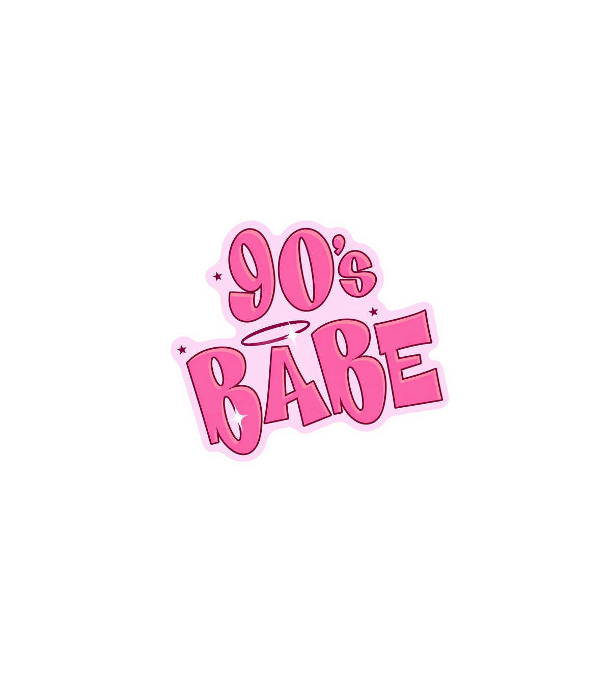 90s Babe Pink Sticker