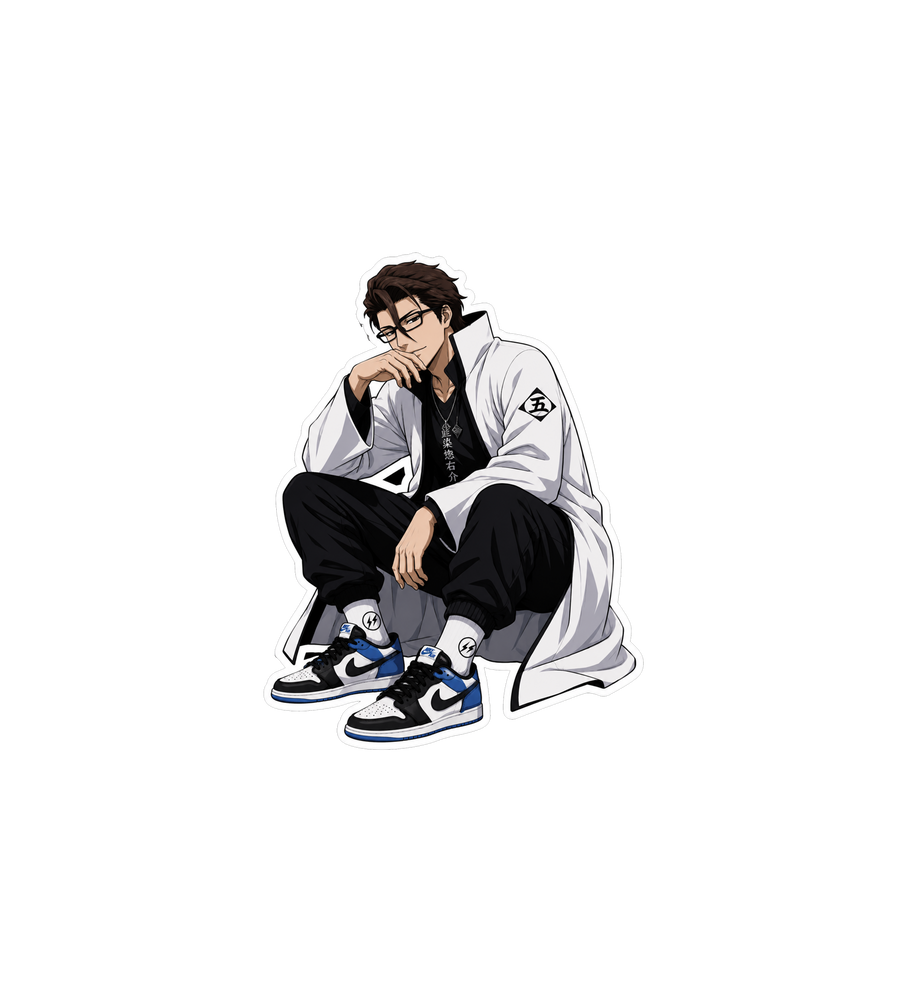 Aizen Fragment Blue Sneaker Sticker
