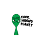 Wrong Planet Alien Sticker