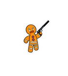Angry Gingerbread Man Meme Sticker