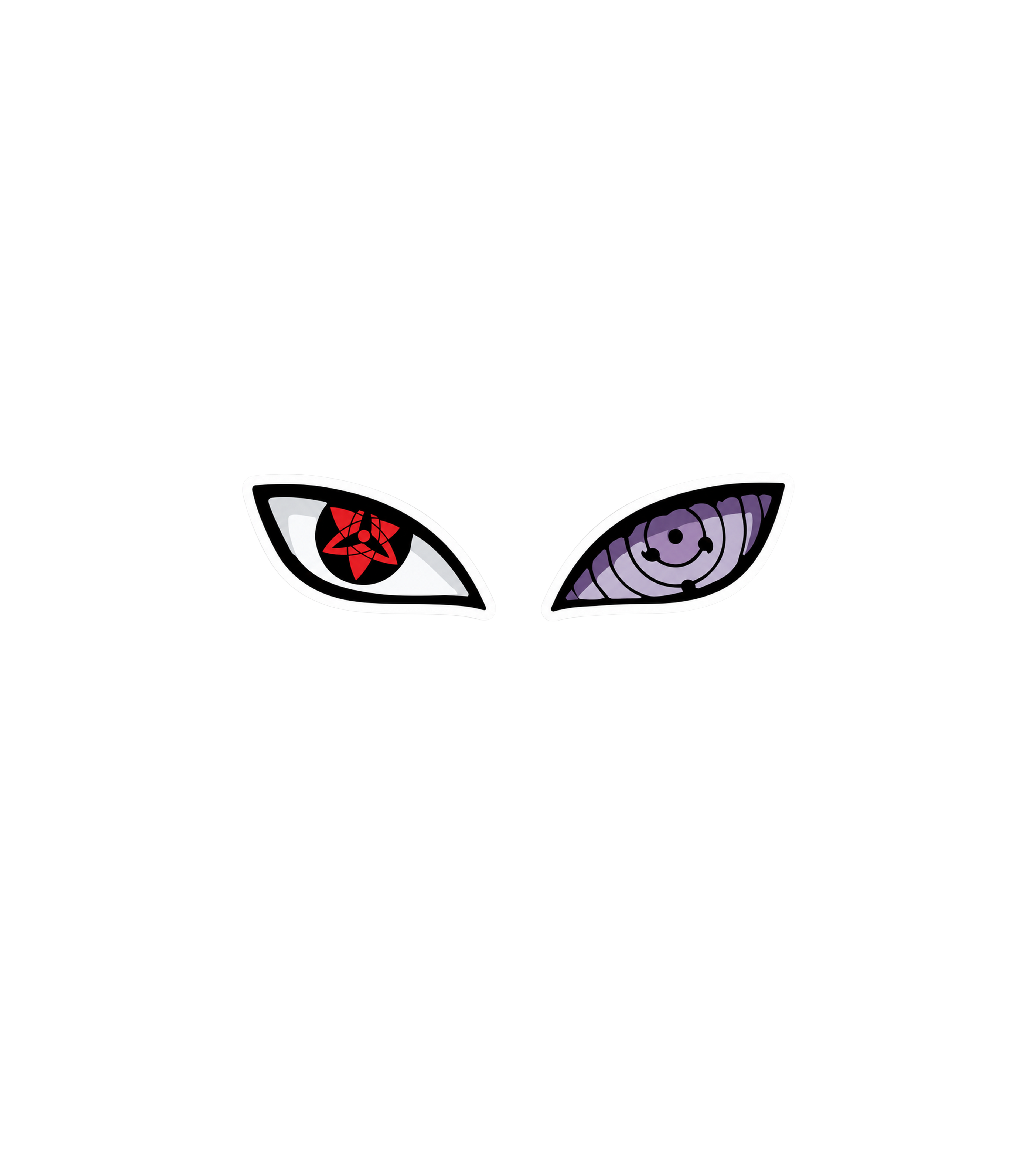 Anime Sharingan & Rinnegan Eyes Sticker