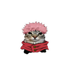 Anime Cat Hero Sticker