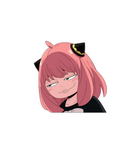 Smug Anya Anime Reaction Sticker