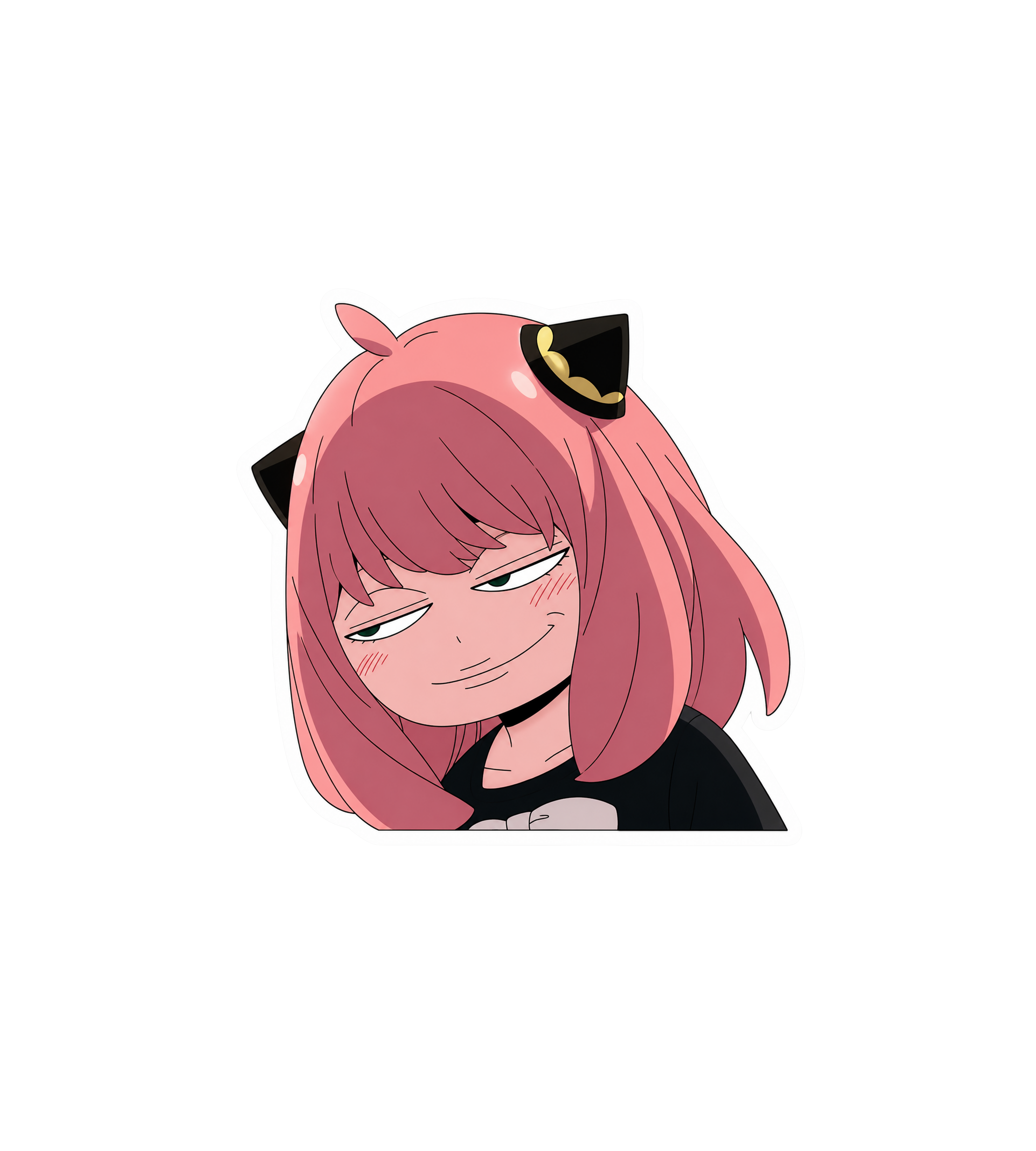 Smug Anya Anime Reaction Sticker
