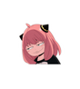 Smug Anya Anime Reaction Sticker