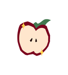 Cute Apple Core Sticker