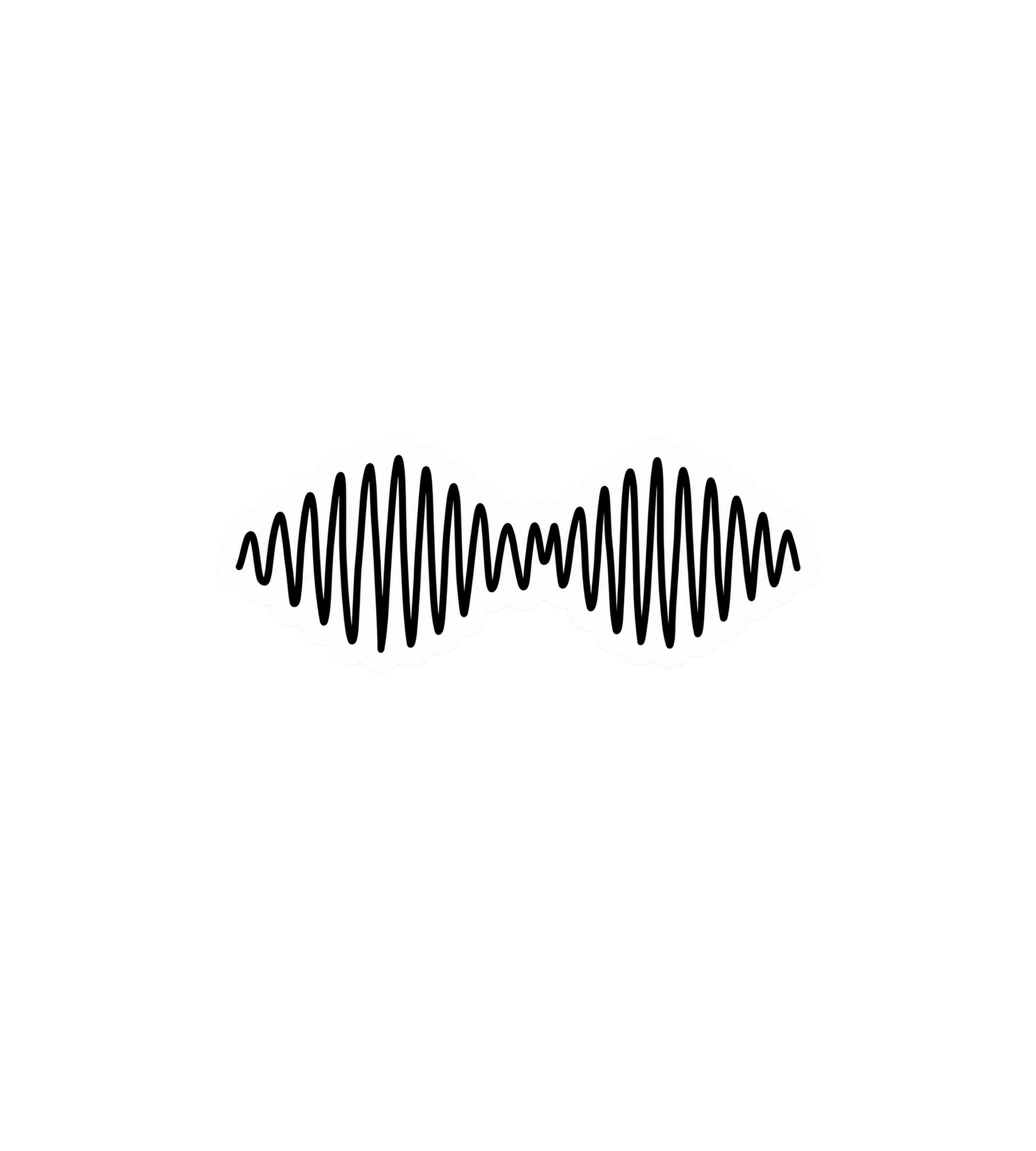 Arctic Monkeys AM Waveform Sticker