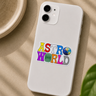 Astro World Retro Typography Sticker