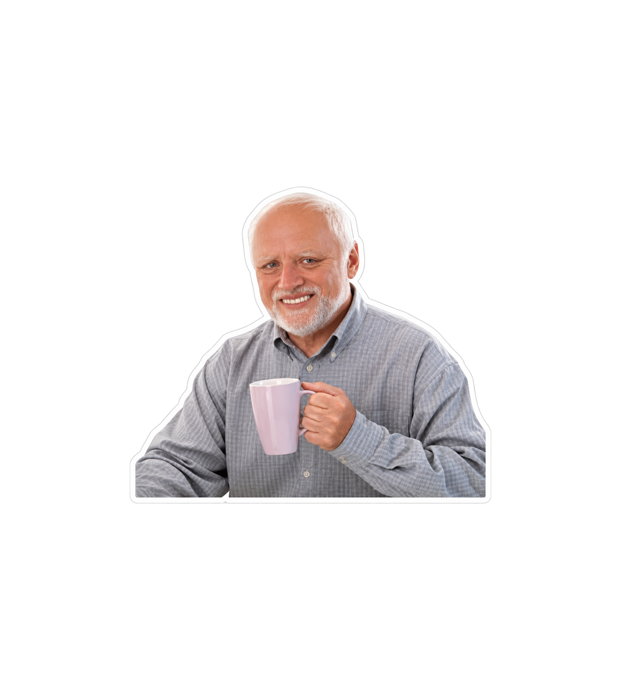 Awkward Smile Sticker
