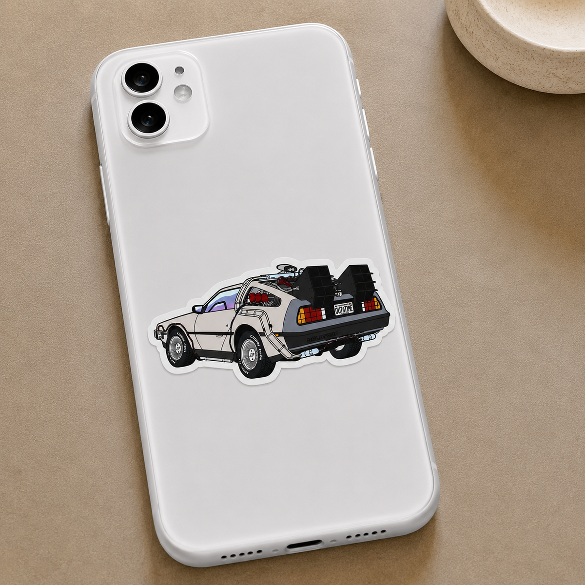 Back to the Future DeLorean Sticker
