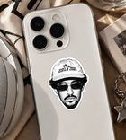 Bad Bunny Halftone Sticker – Saint Barth Graphic Sticker