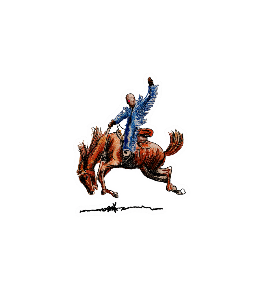 Bad Bunny Horse Sticker