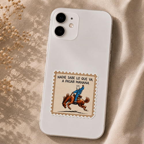 Bad Bunny Horse Riding Sticker
