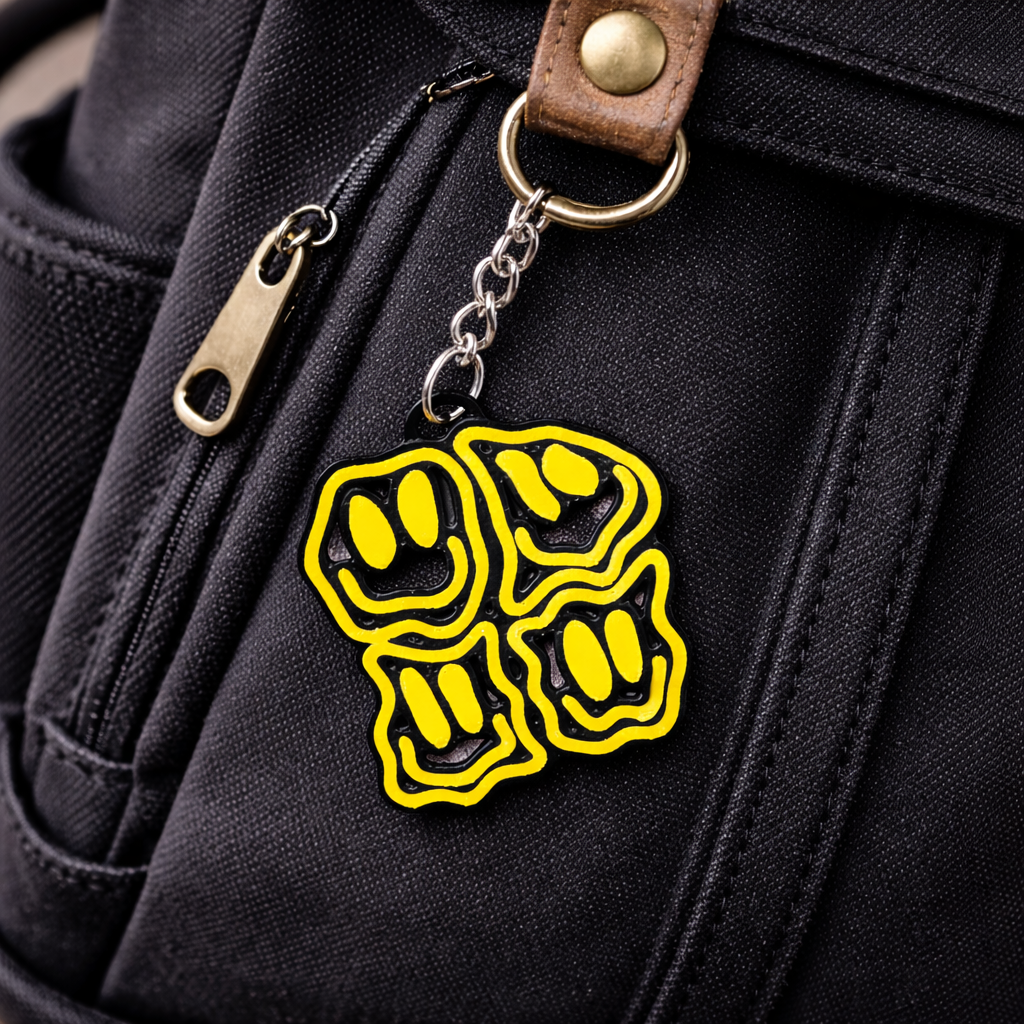 SMILE GRID Keychain