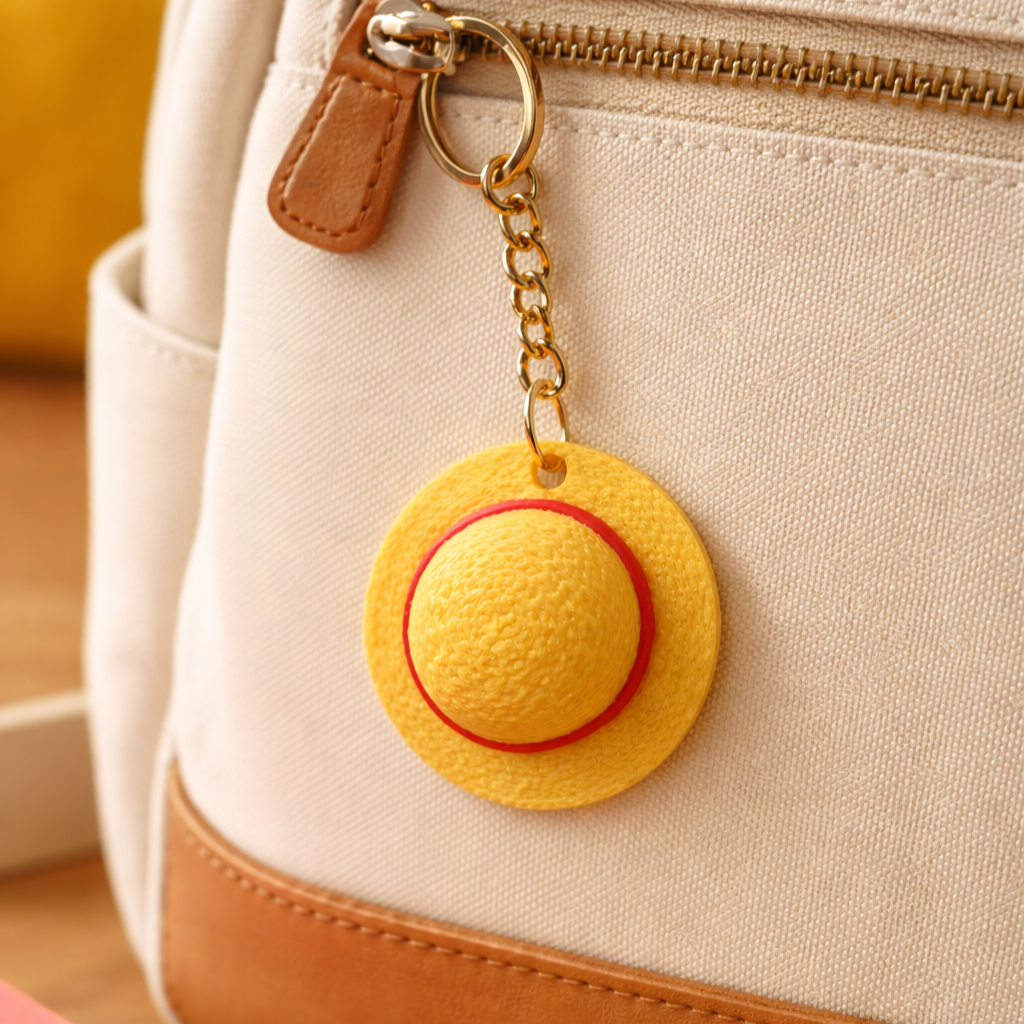 Straw Hat Keychain