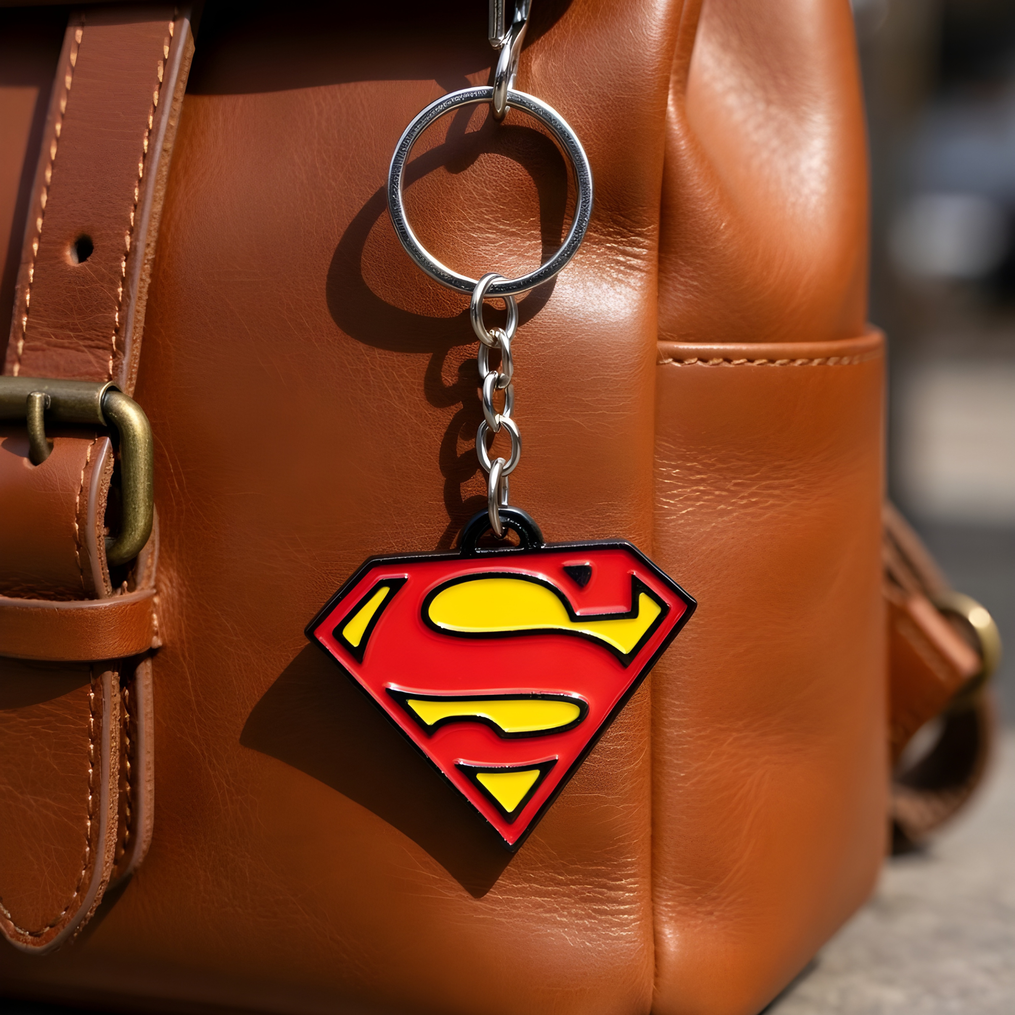 Superhero Shield Keychain