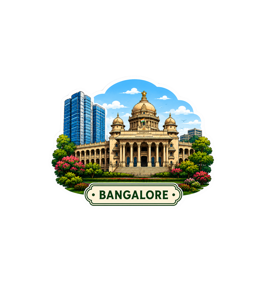 Bangalore Landmarks Sticker