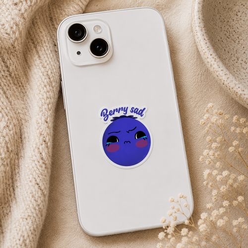 Berry Sad Blueberry Sticker