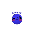 Berry Sad Blueberry Sticker