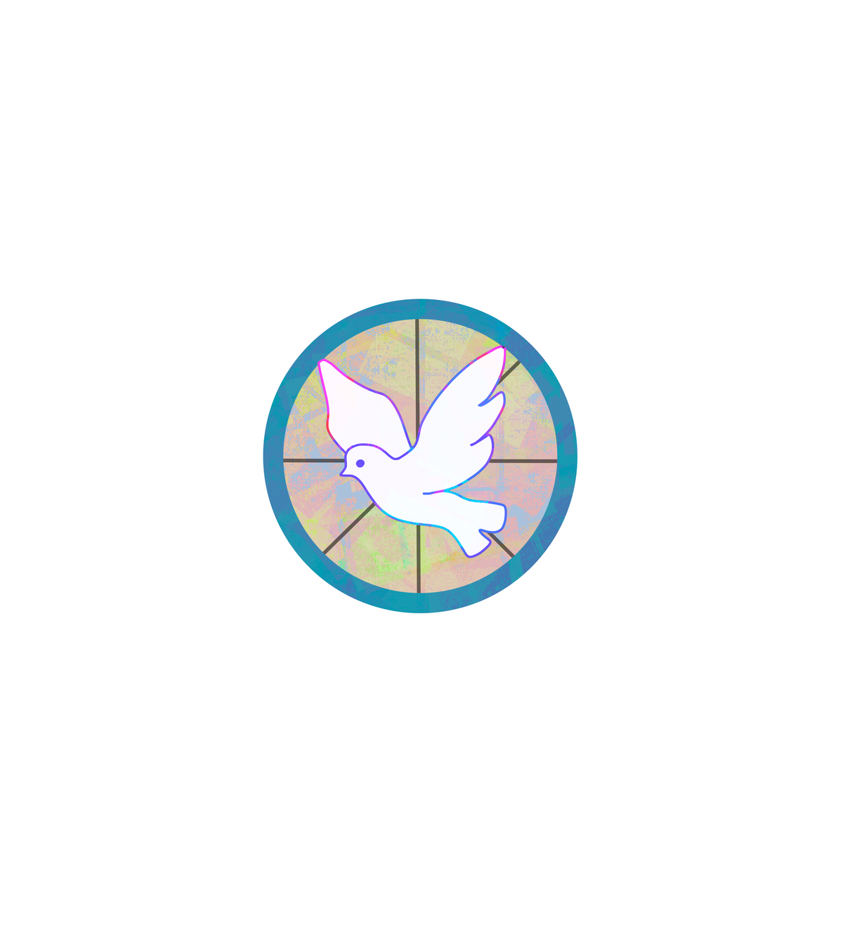 Mosaic Dove Sticker