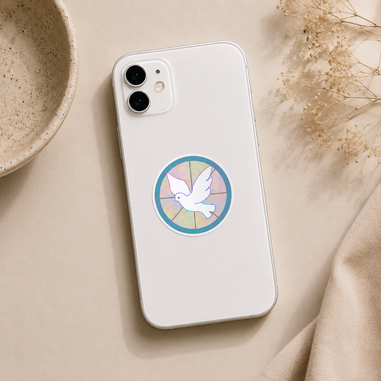 Mosaic Dove Sticker