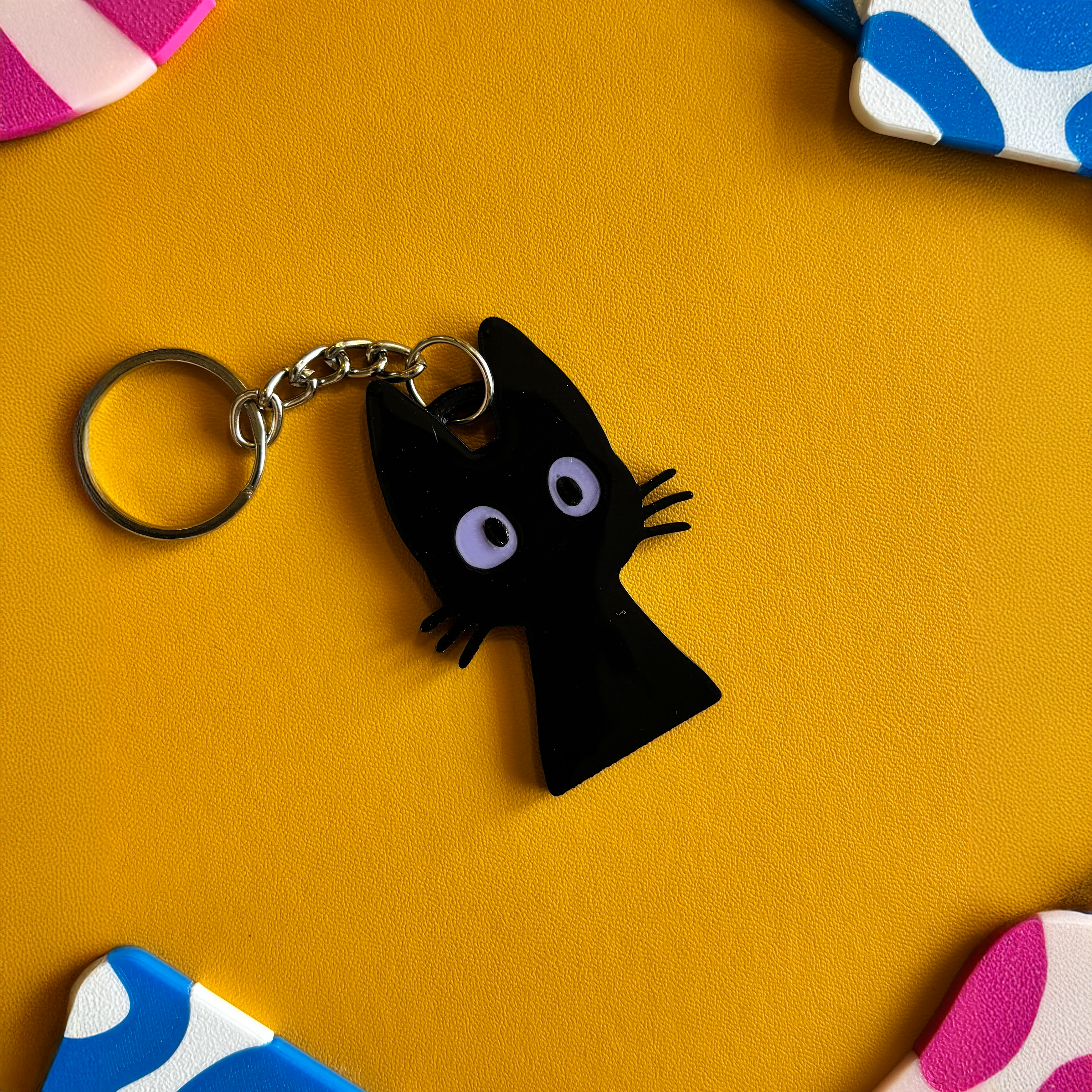 Shadow Cat Keychain