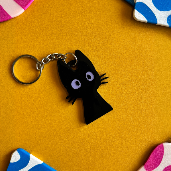 Shadow Cat Keychain