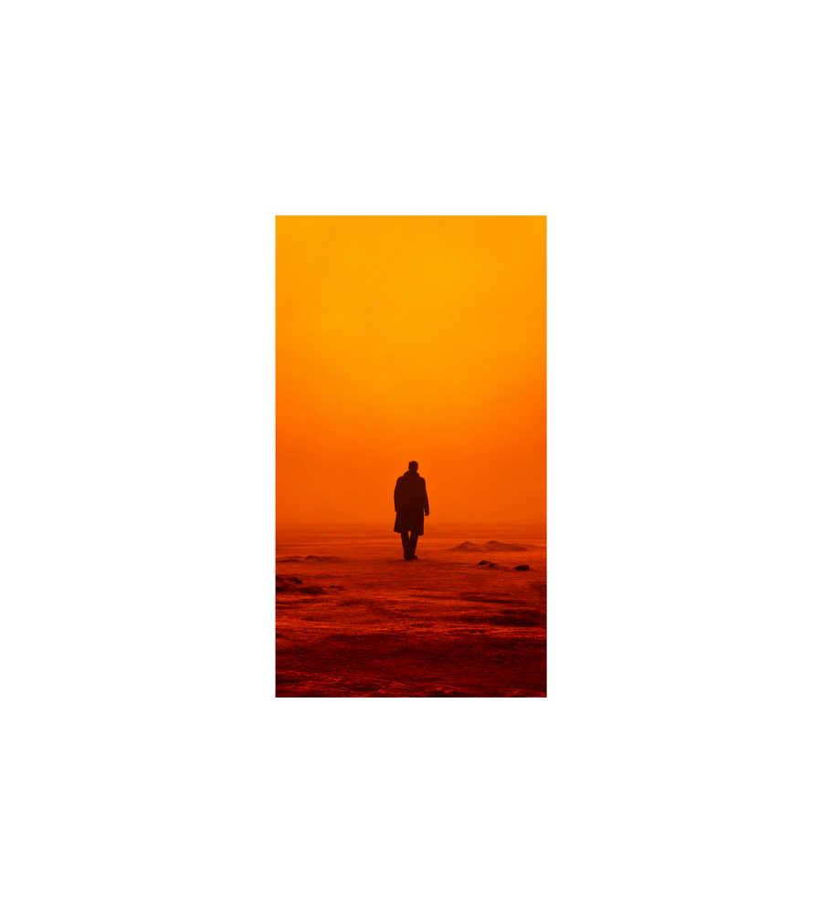 Blade Runner Orange Sunset Sticker