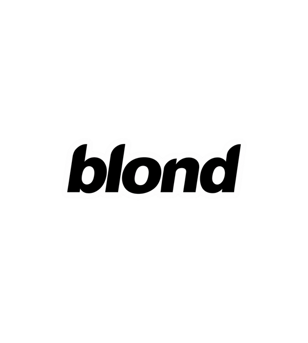 Blond Album Typography Sticker