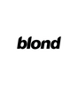 Blond Album Typography Sticker