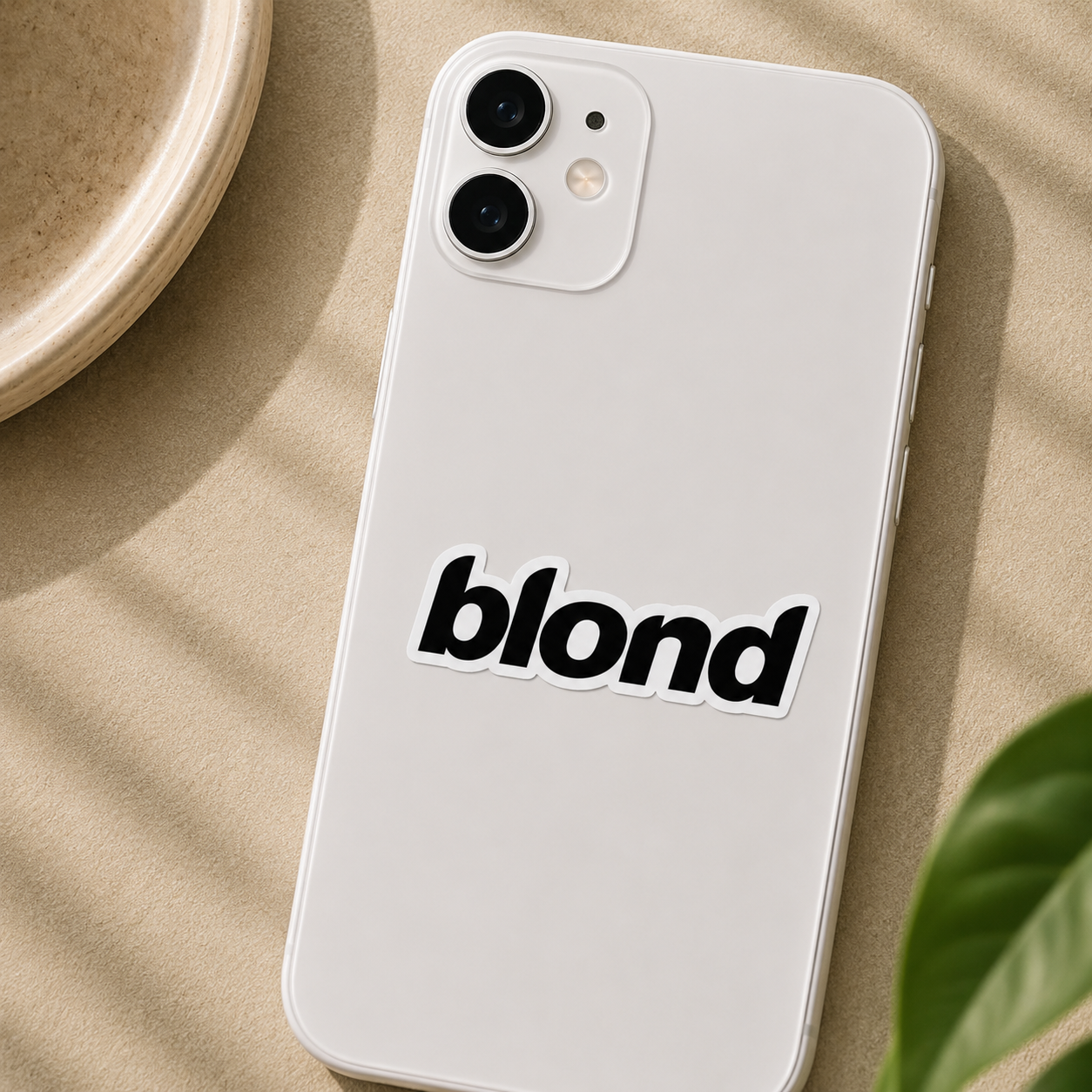 Blond Album Typography Sticker