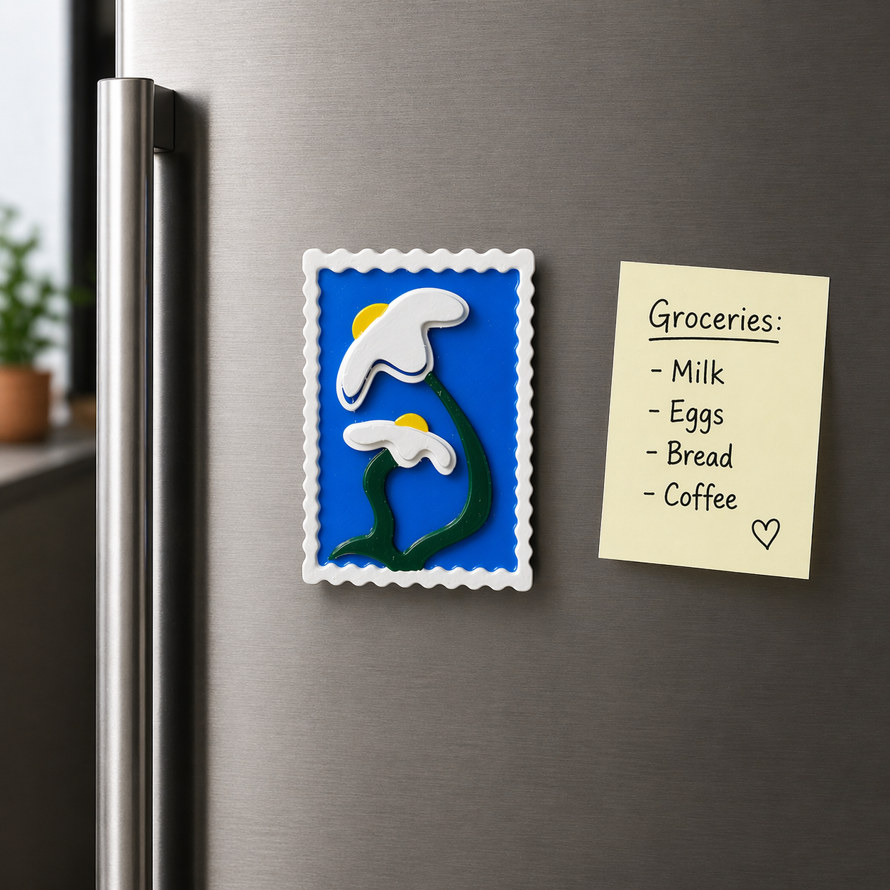 Color Pop Fridge Magnet Set | Aesthetic Mini Art Magnets