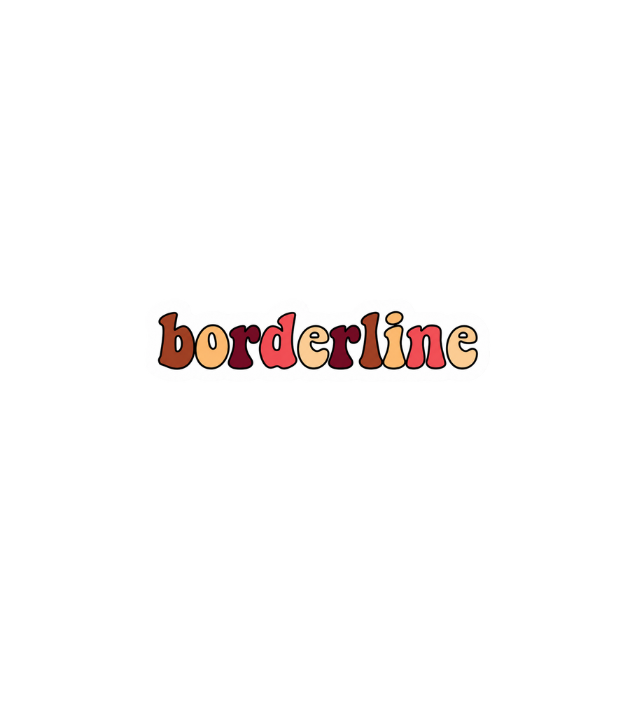 Borderline Aesthetic Sticker
