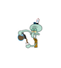 Squidward Pouring Coffee Meme Sticker