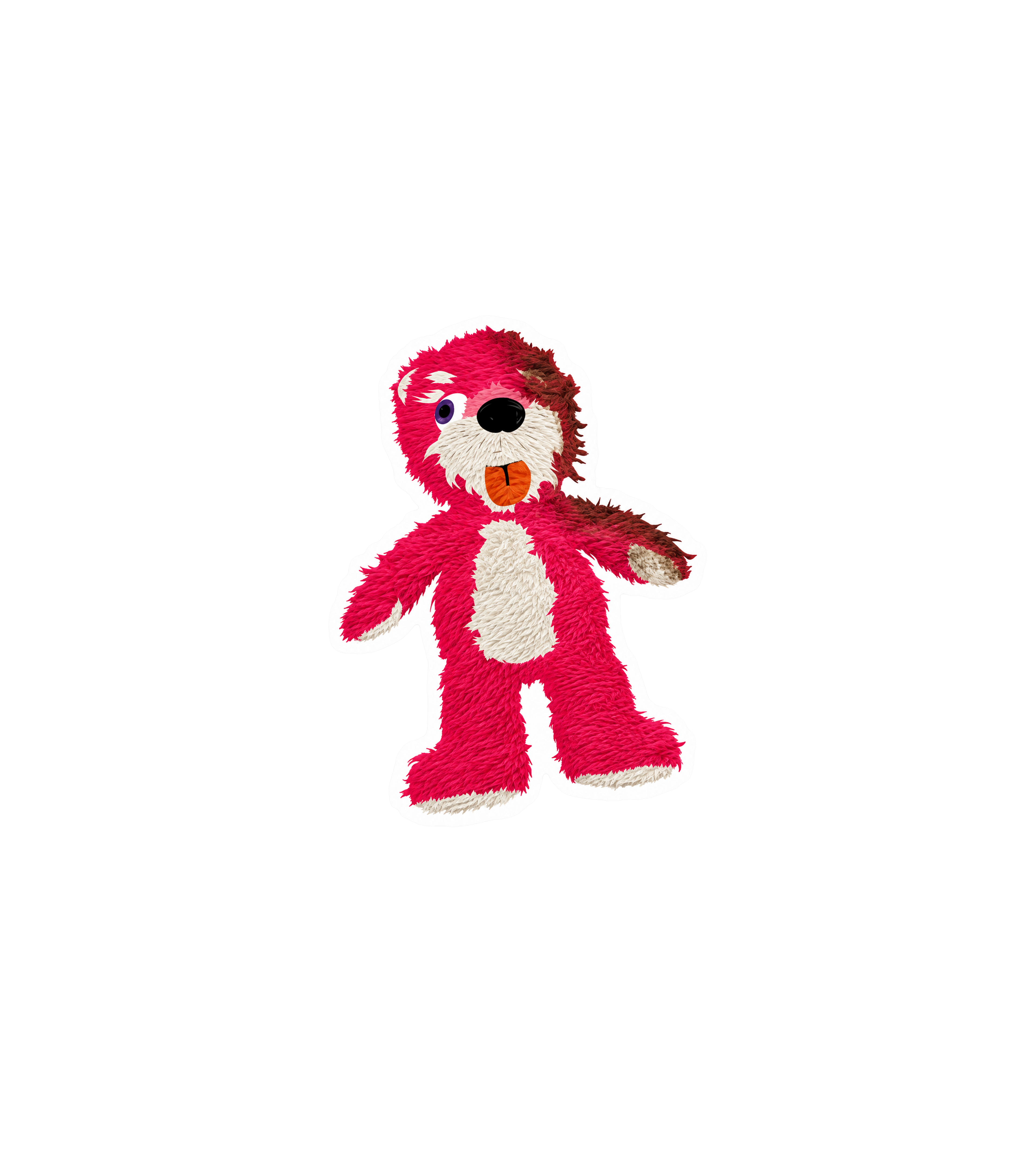 Pink Teddy Bear Sticker