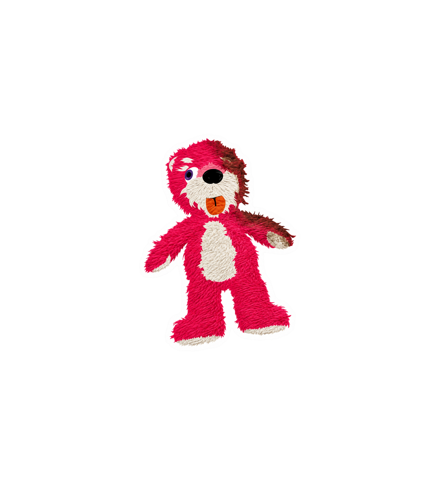 Pink Teddy Bear Sticker