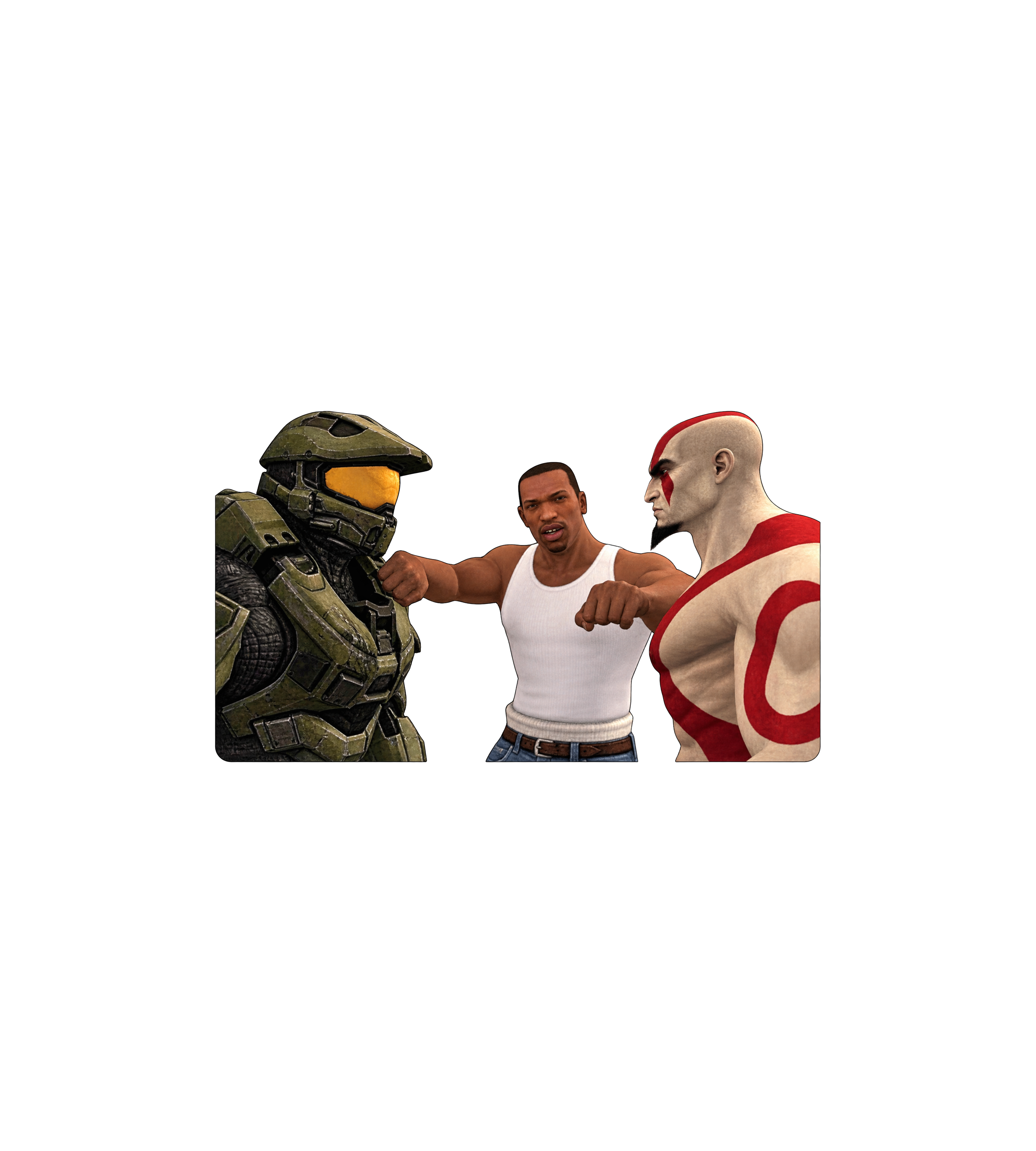 CJ Kratos Master Chief Sticker