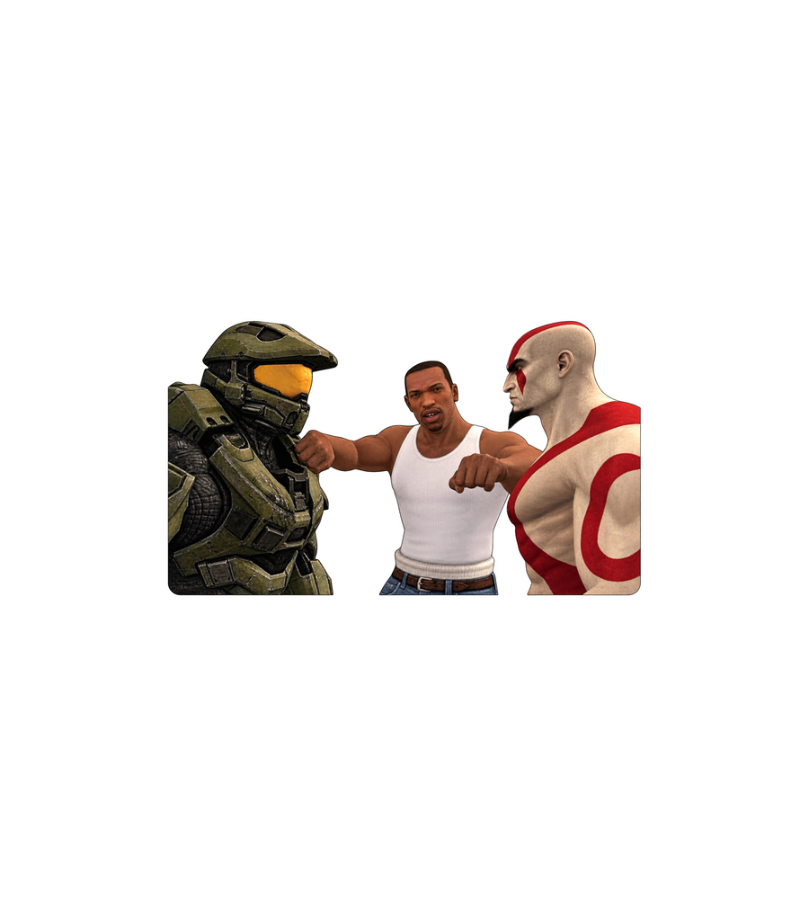 CJ Kratos Master Chief Sticker