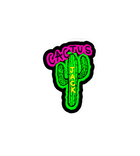 Cactus Jack Neon Cactus Sticker