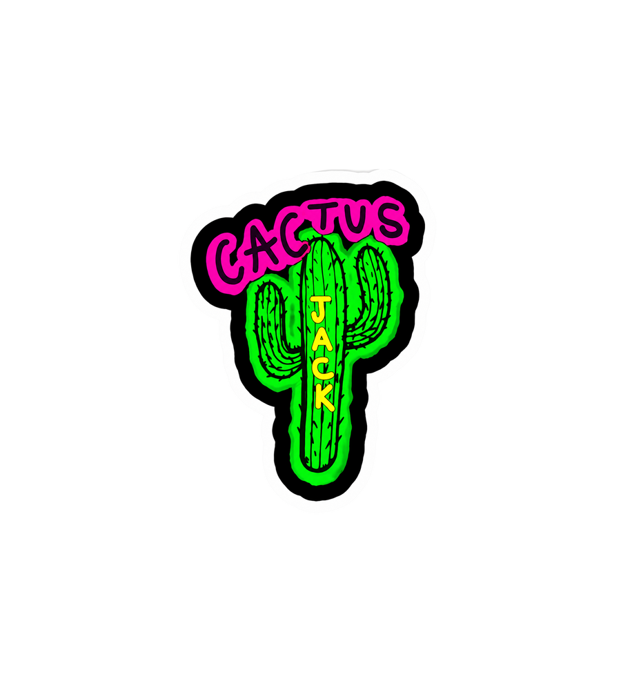Cactus Jack Neon Cactus Sticker