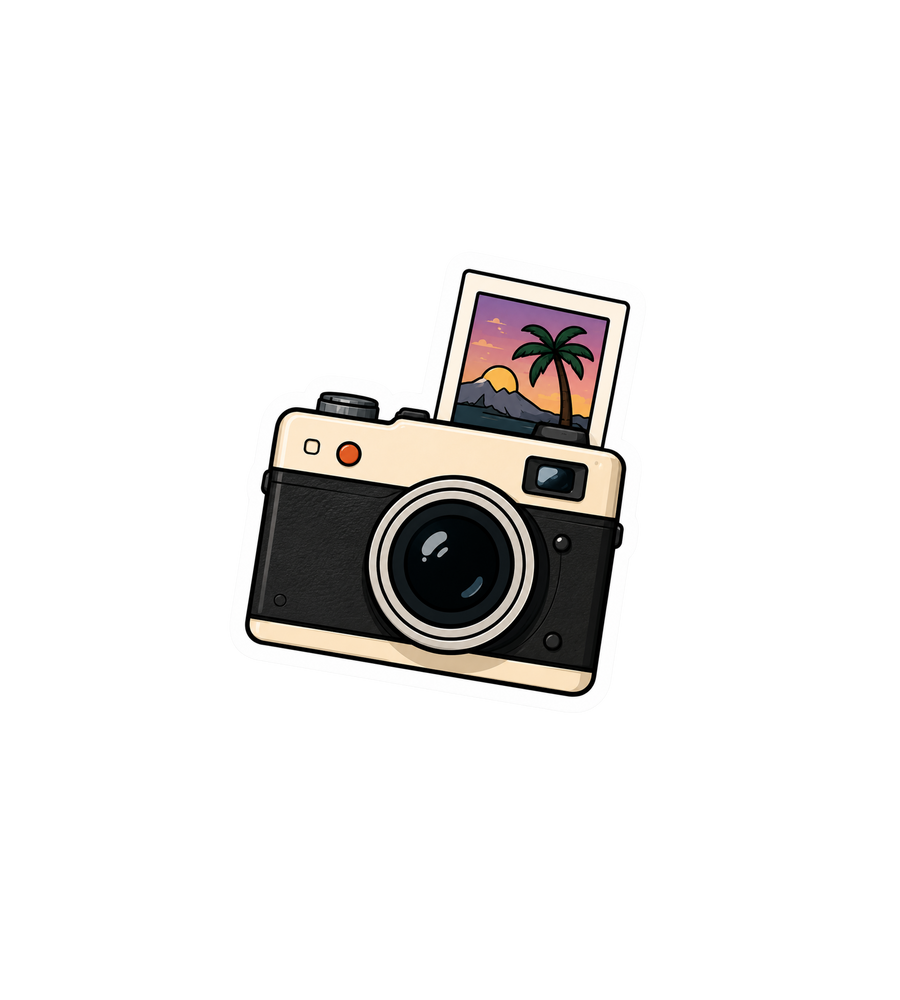 Retro Camera Sticker
