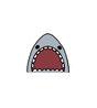 Cute Cartoon Shark Mouth Sticker